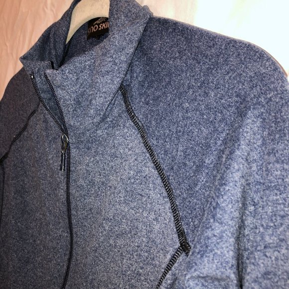 sno skins chambray zip up layering jacket M - Picture 3 of 3